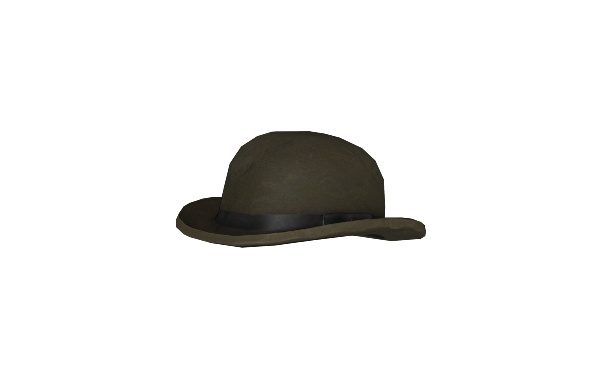 Dark Olive Bowler Hat with Black Band