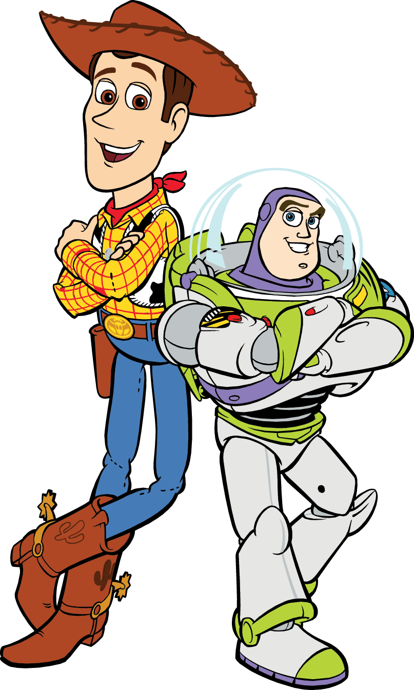 Woody and Buzz Arms Crossed Cartoon