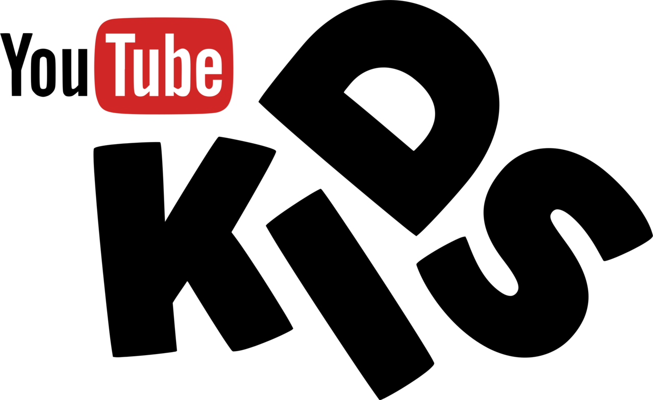 YouTube Kids Logo in Bold Black Lettering
