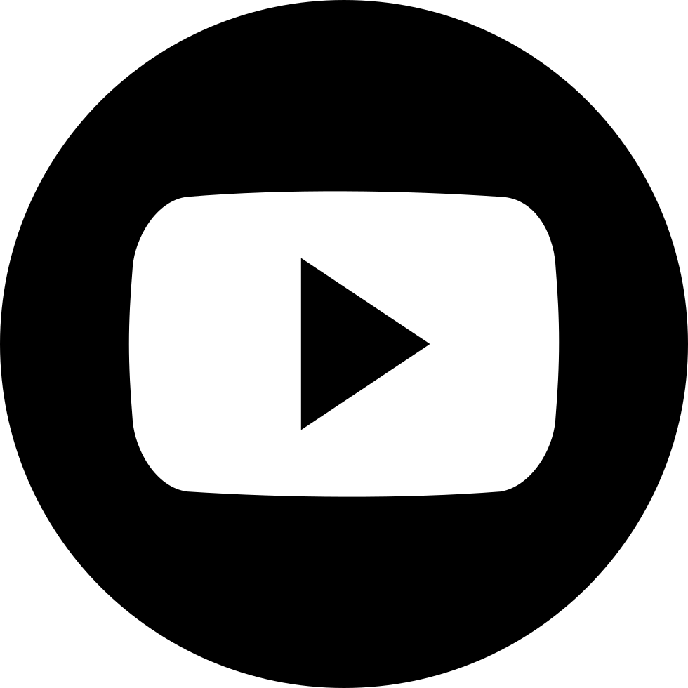 Black Circle Play Button Icon Glyph