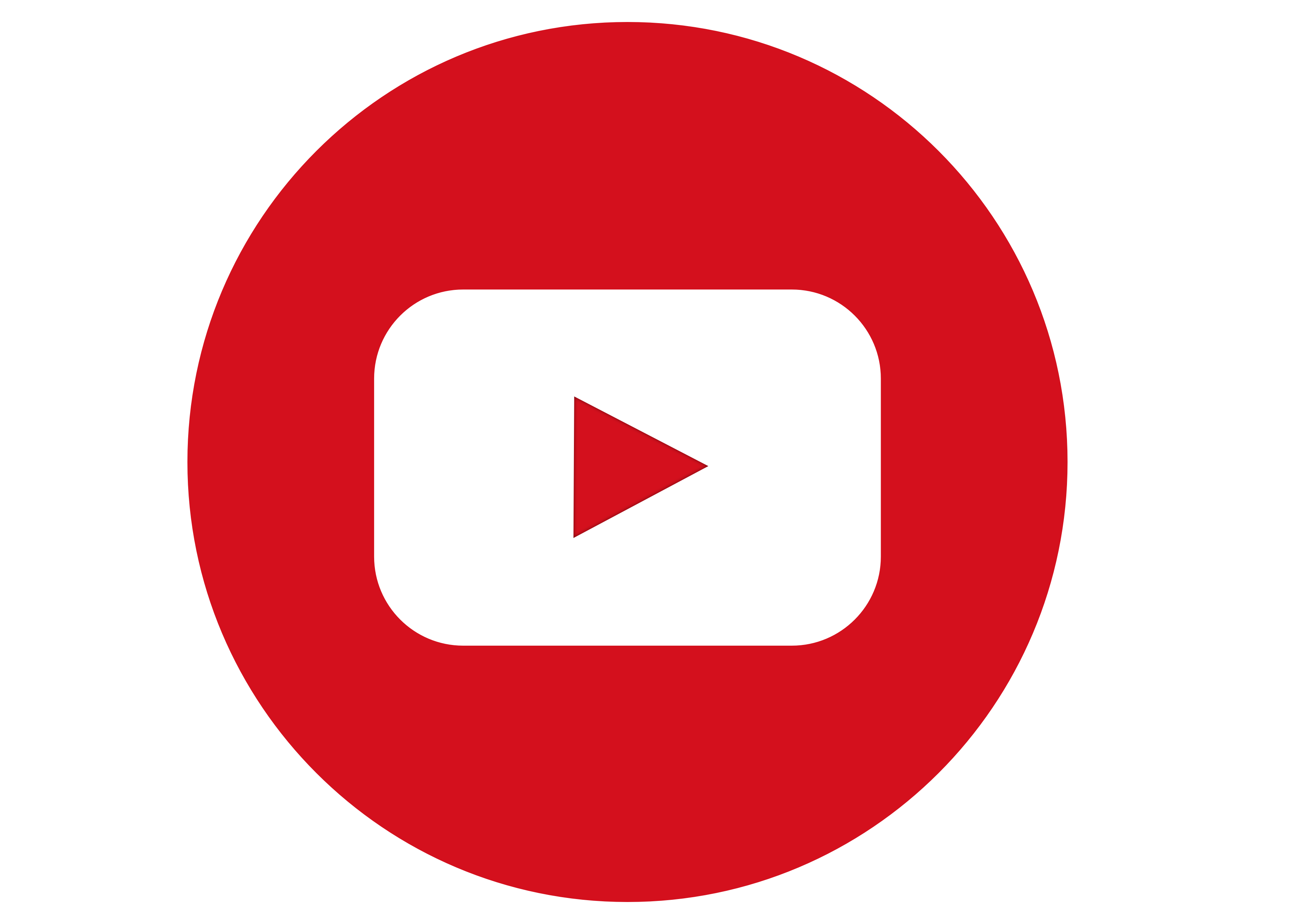 Red Circle Video Play Icon Glyph