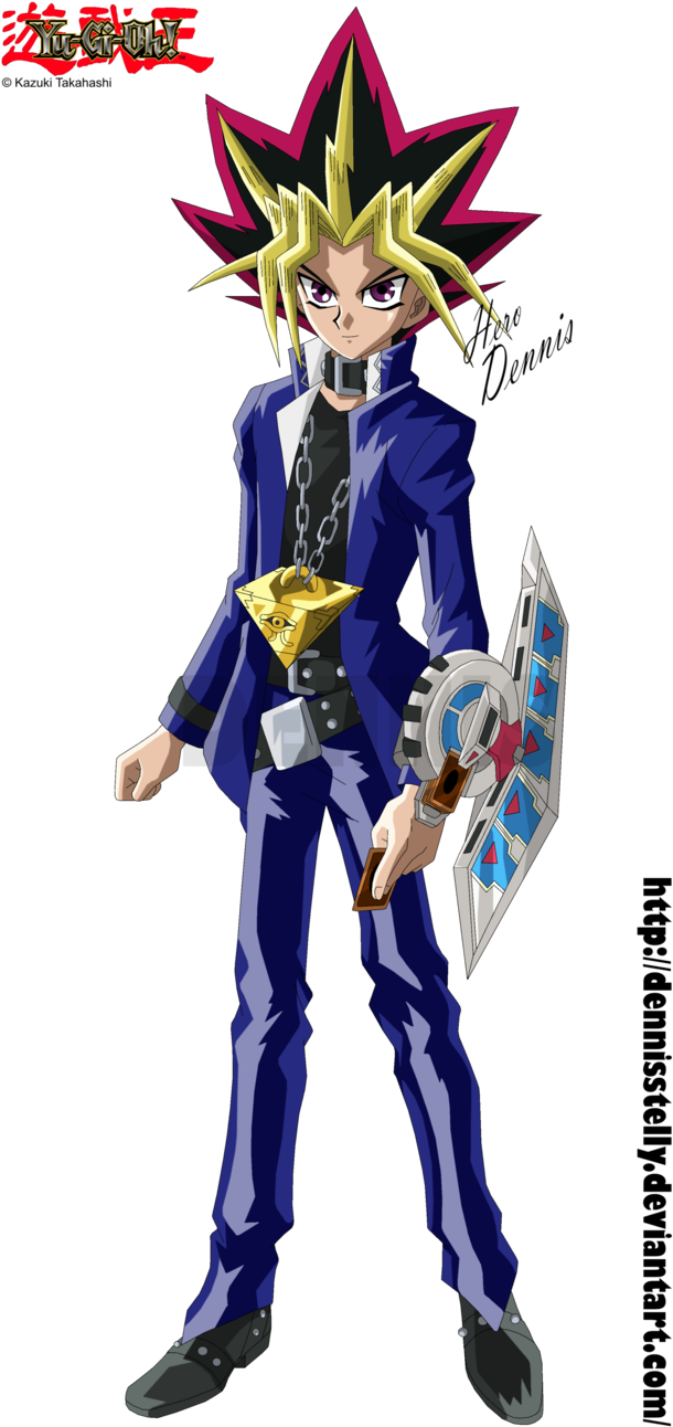Yugi Muto Anime Character with Spiky Hair