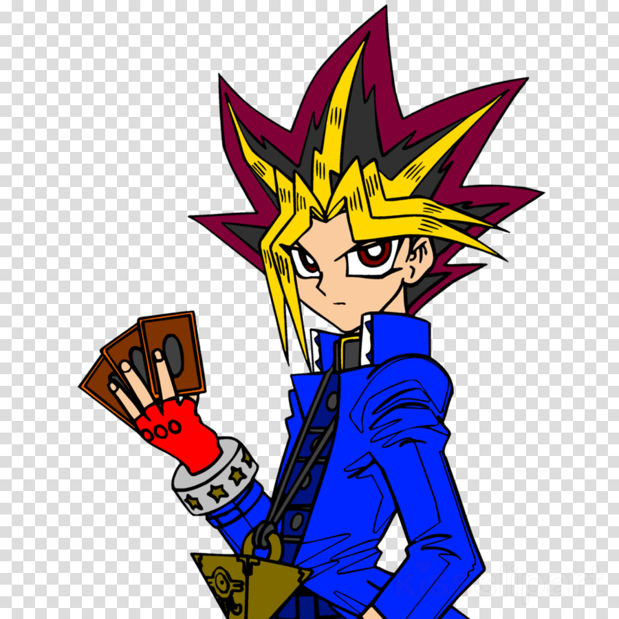 Yugi Muto Anime Character with Spiky Tricolor Hair