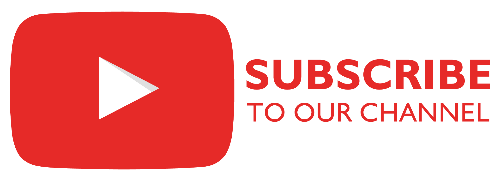 Red Subscribe to Our Channel Play Button