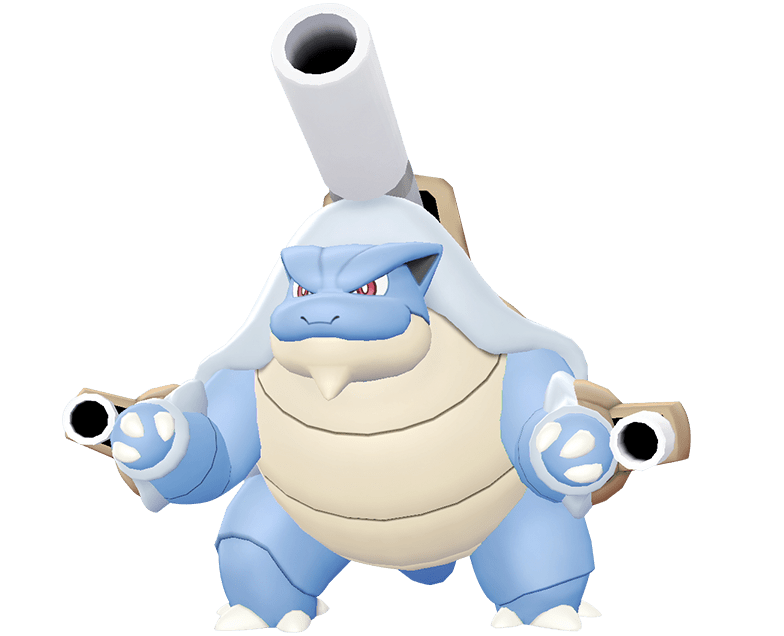 Blastoise with Twin Cannons and Cream Shell