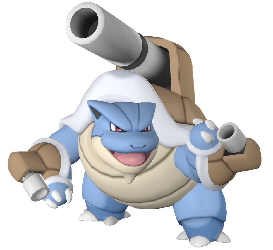 Blue Turtle Cannon Monster 3D Figure