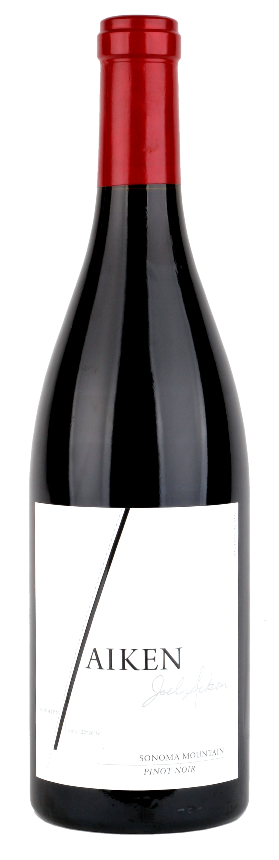 Dark Red Wine Bottle with Red Foil Cap