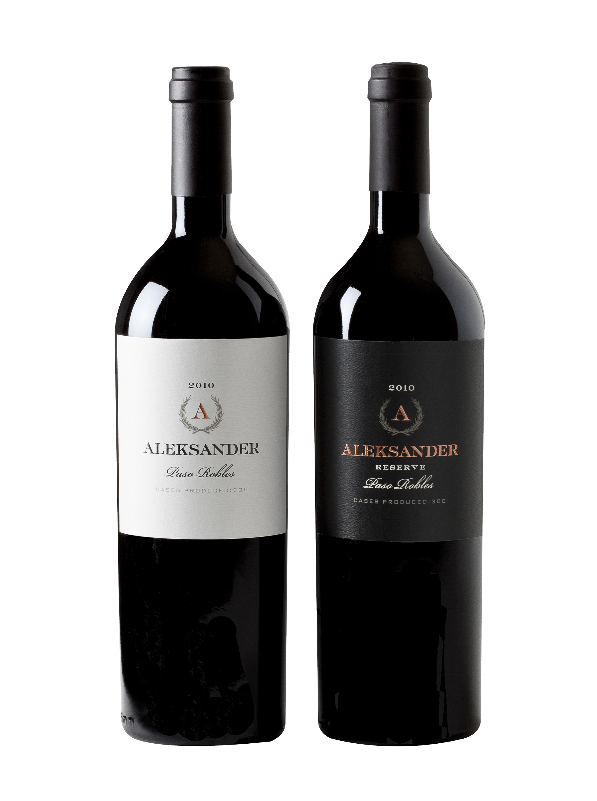 Aleksander Paso Robles Wine Bottle Pair