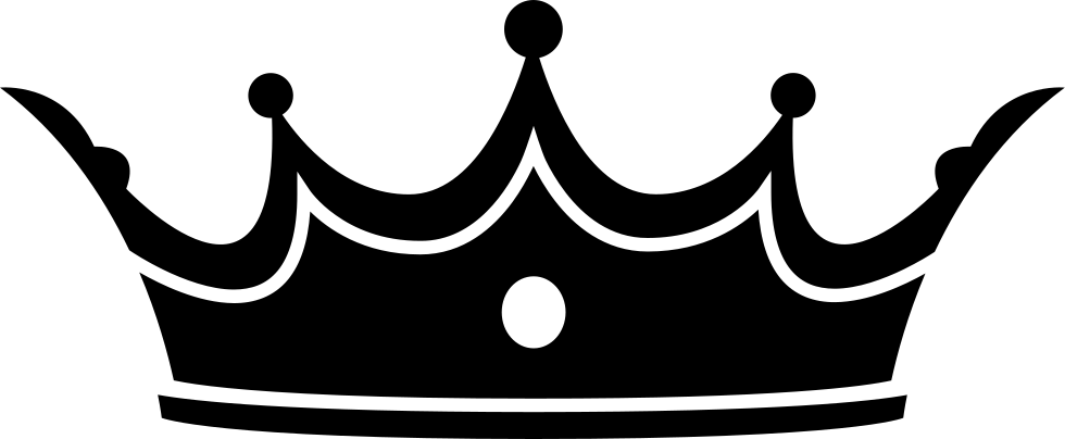 Black Silhouette Crown with Five Round Tips