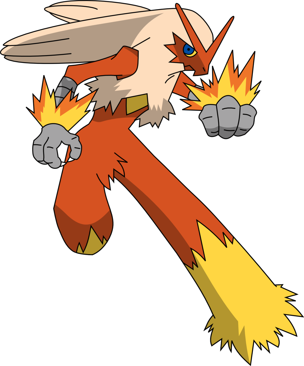 Blaziken Fighting Pose with Blazing Fists