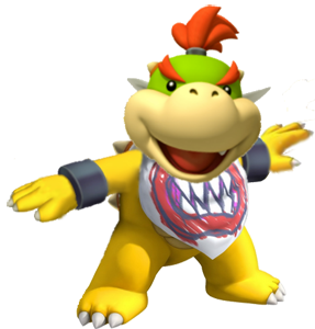 Bowser Jr Figure with Orange Spiky Hair