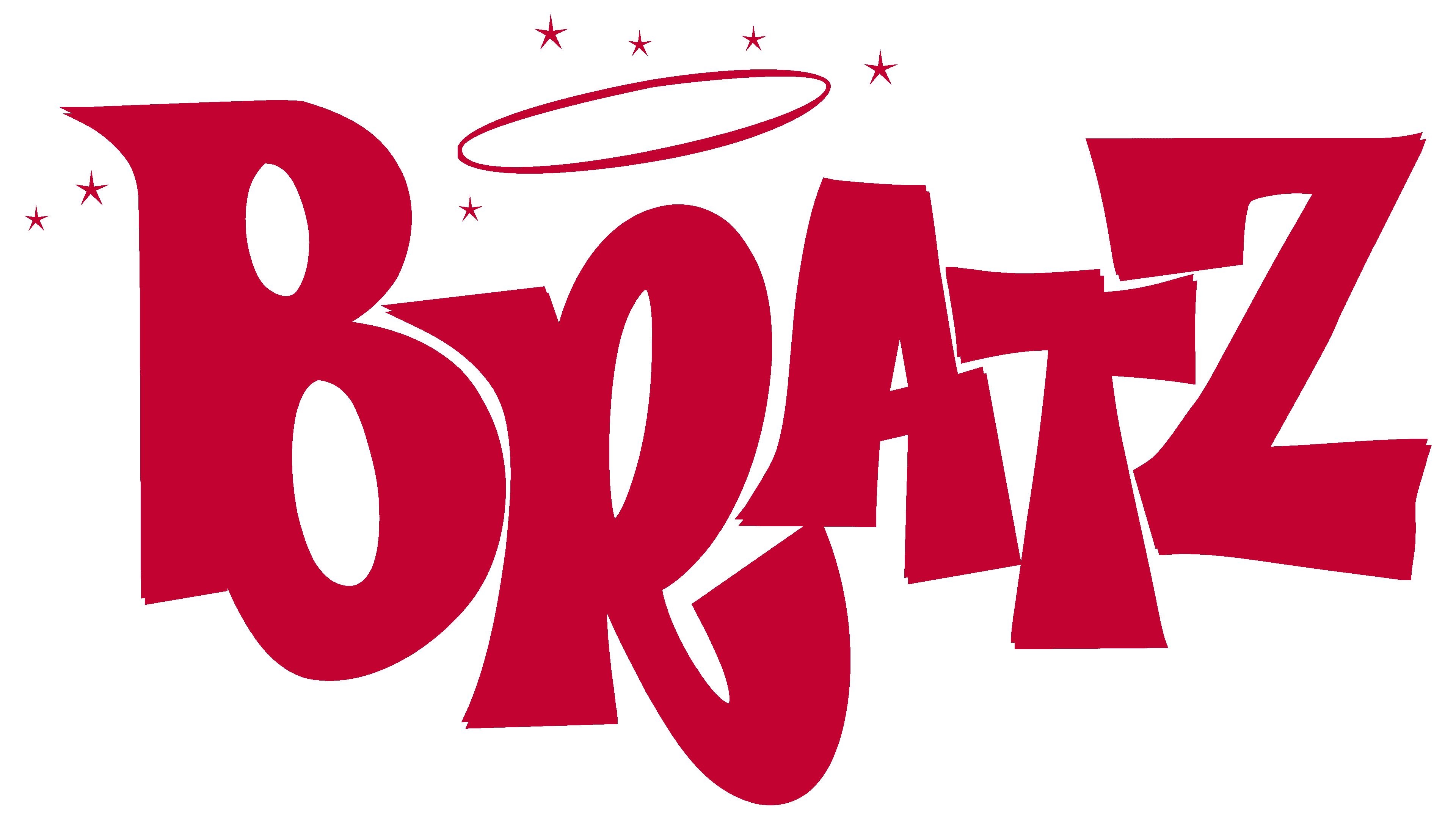 Red Bratz Logo with Halo and Stars
