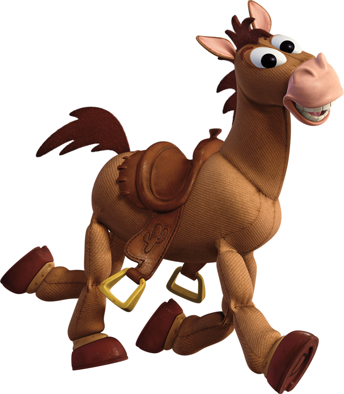 Brown Plush Toy Horse with Yellow Stirrups