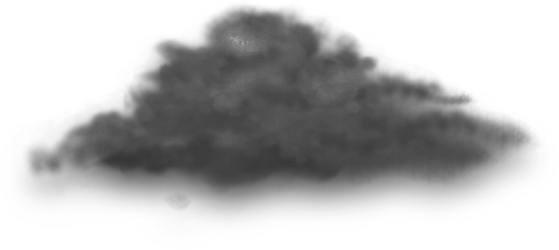 Dark Grey Soft Smoke Cloud Shape
