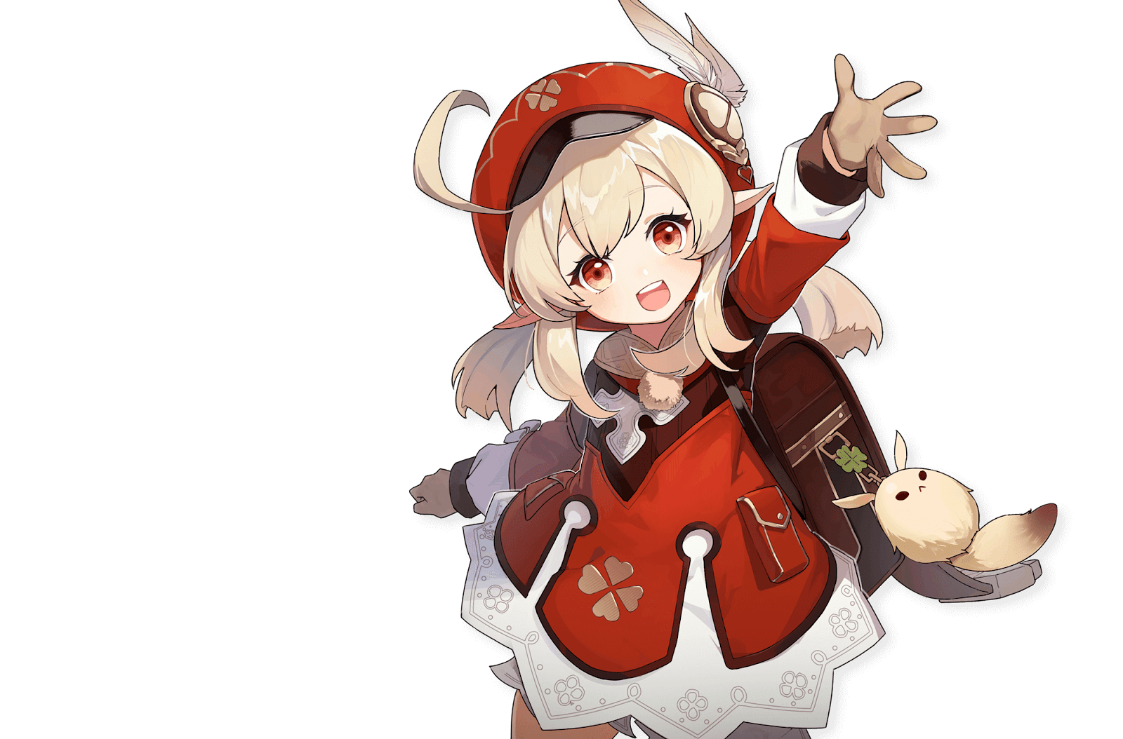 Anime Girl in Red Hat and Cape