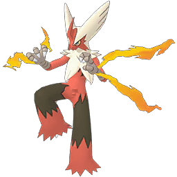 Fiery Red Fighting Creature in Kicking Pose