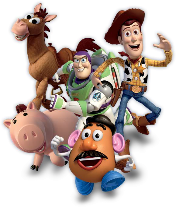 Toy Story Characters Group Cluster Render