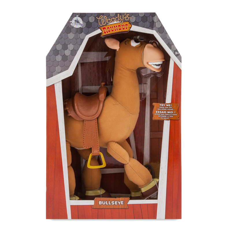 Bullseye Plush Horse with Brown Saddle