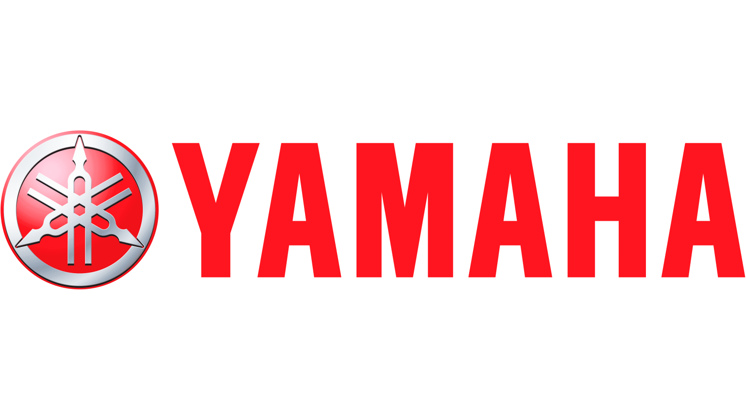 Yamaha Logo with Red Tuning Fork Emblem