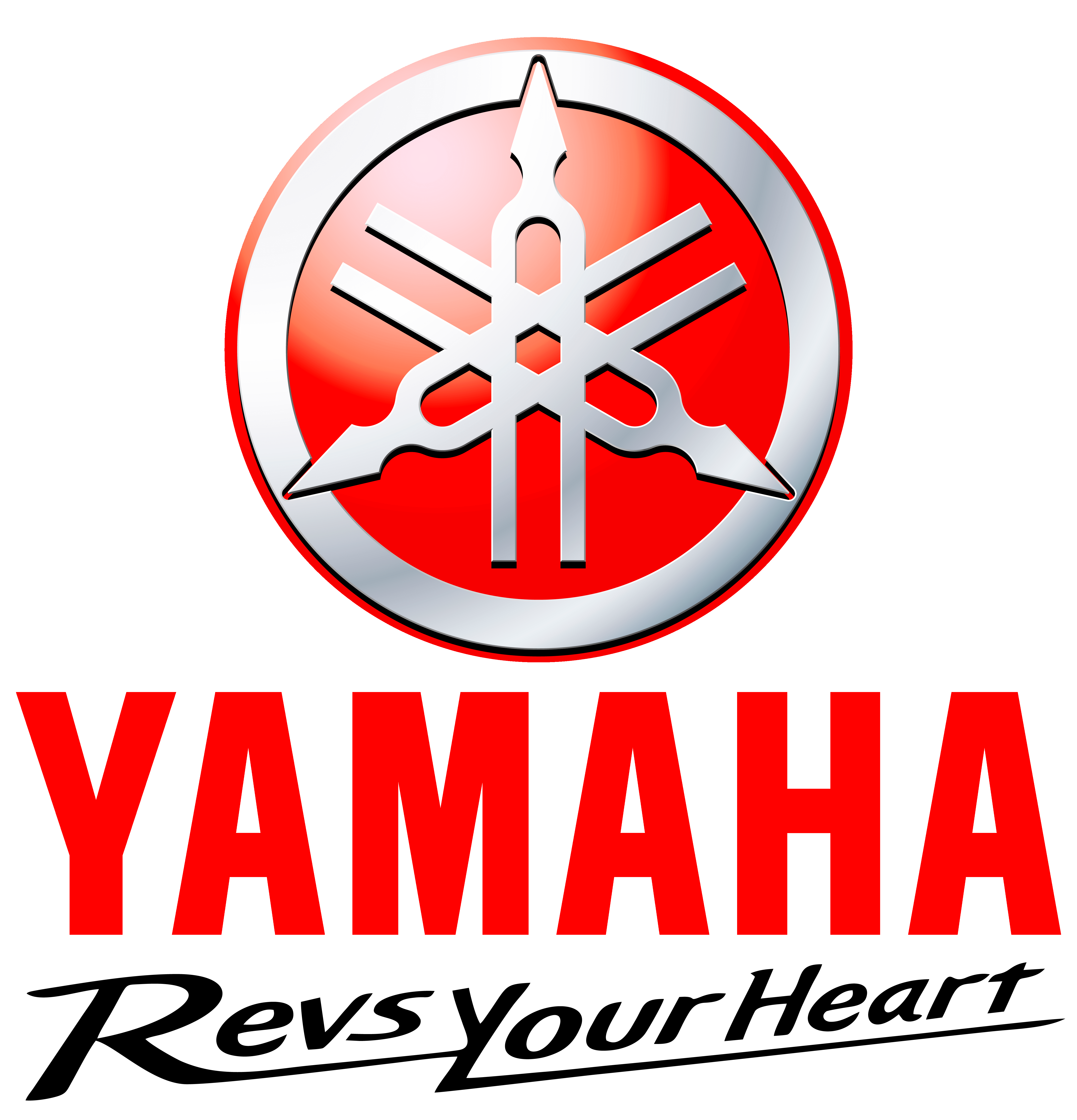 Yamaha Logo with Red Tuning Fork Emblem