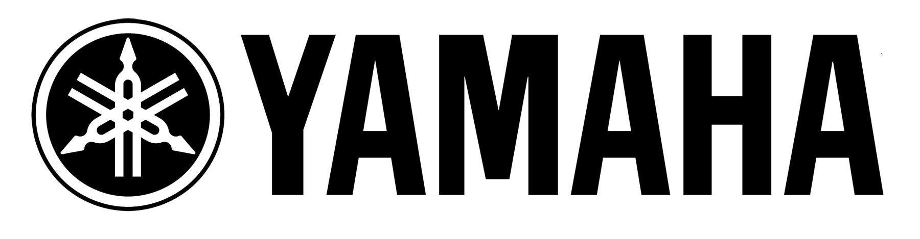 Yamaha Black Logo with Emblem Wordmark