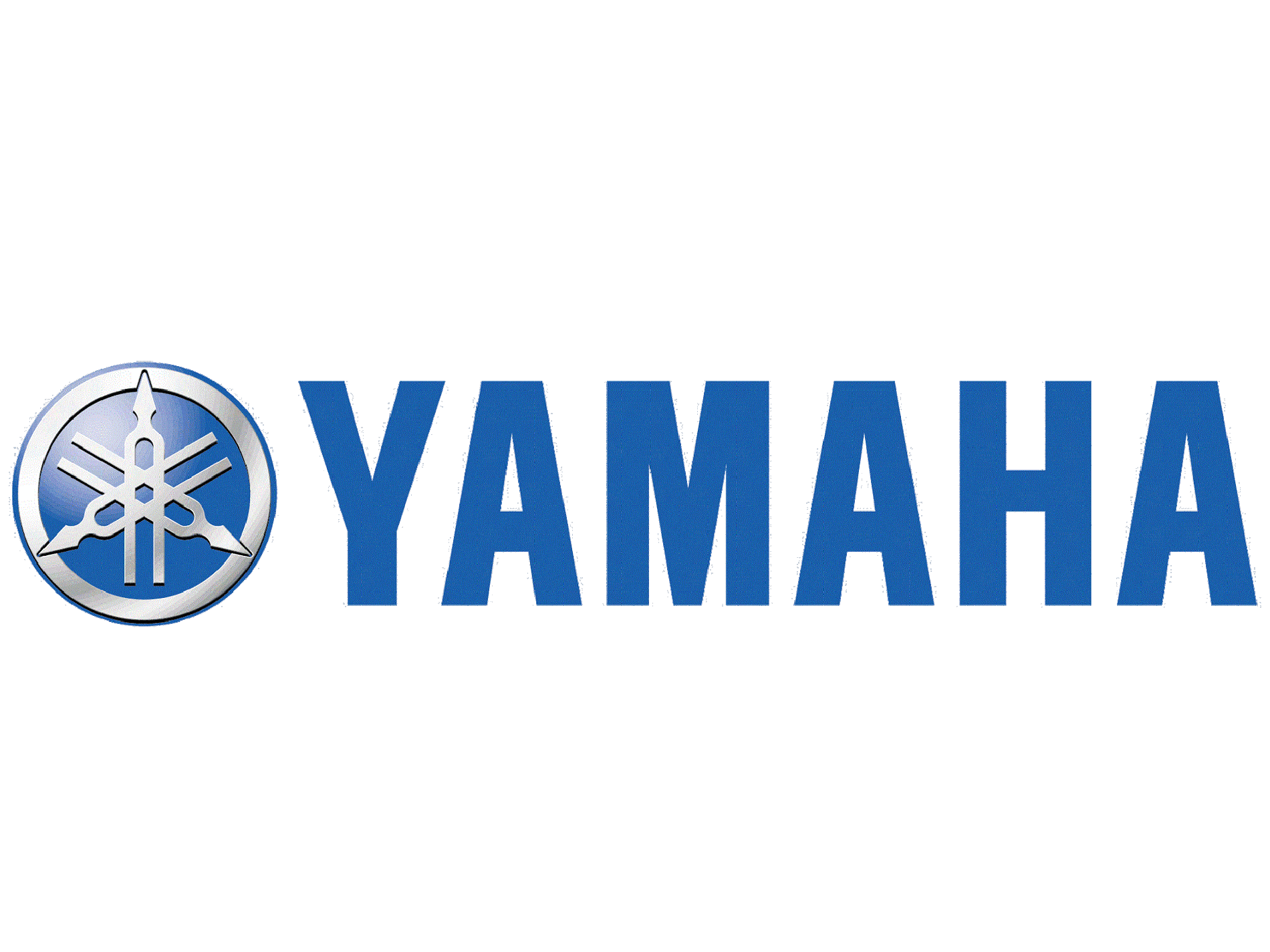 Blue Wordmark with Silver Tuning Fork Emblem