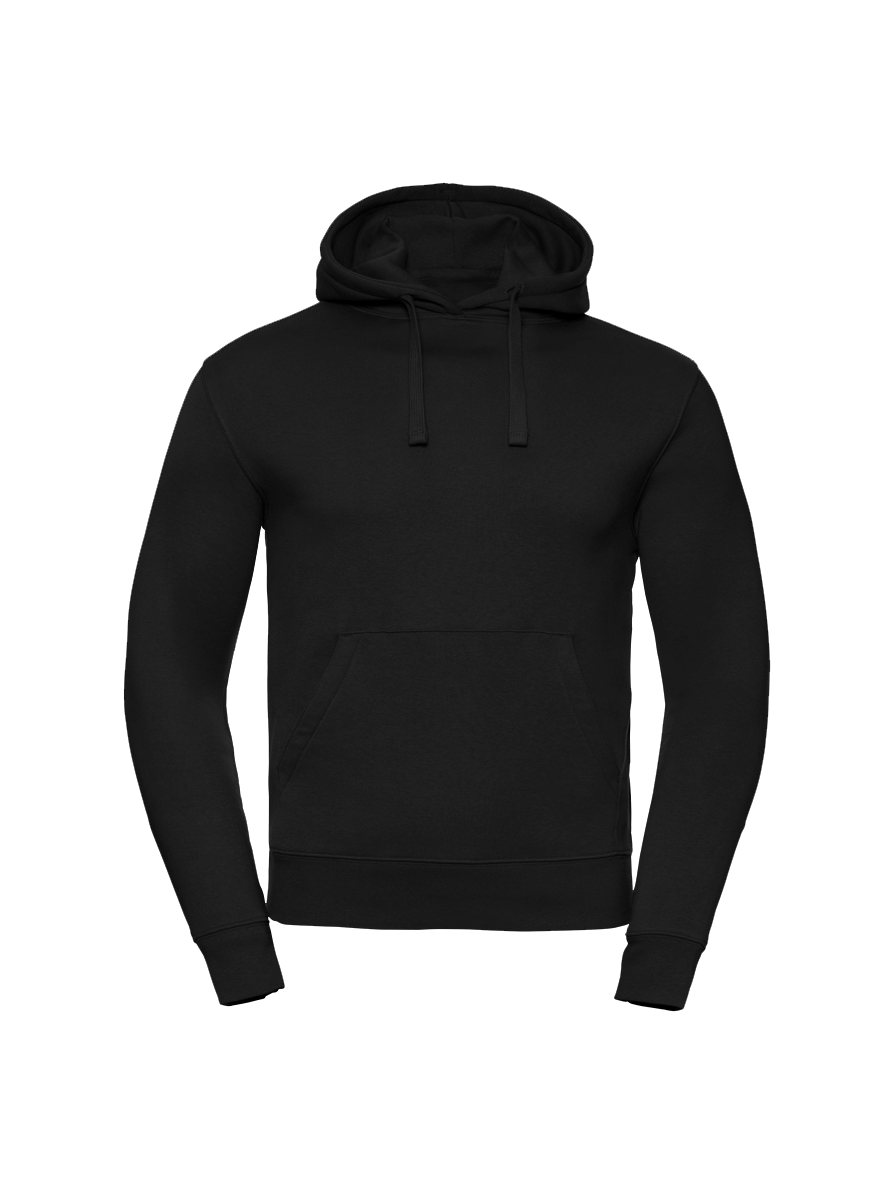 Black Pullover Hoodie with Kangaroo Pocket